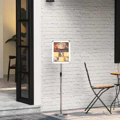 Panouri pentru Târguri Argintiu 25 x 25 x 125 cm Aluminiu GartenMobel Dekor