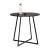 Masa Rotunda de Bucatarie sau Living, Dimensiuni 78 x 80 cm, Cadru Metal, Blat MDF, Culoare Negru