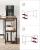 VASAGLE Birou cu 2 rafturi stanga sau dreapta, stil industrial, 60x140x76 cm, maro rustic Household NewTrend