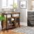 VASAGLE Comoda tip bufet, cu 2 usi cu sticla, rafuri reglabile, stil industrial, 100x35x80cm, maro rustic Household NewTrend