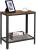VASAGLE Masa de cafea laterala, cu 2 nivele, cadru din otel, 60x30x60cm, maro rustic Household NewTrend