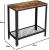 VASAGLE Masa de cafea laterala, cu 2 nivele, cadru din otel, 60x30x60cm, maro rustic Household NewTrend