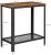 VASAGLE Masa de cafea laterala, cu 2 nivele, cadru din otel, 60x30x60cm, maro rustic Household NewTrend