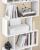 VASAGLE Biblioteca, raft cu 6 unitati de depozitare, pentru living, din lemn, 24x190x70cm, alb Household NewTrend