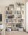 VASAGLE Biblioteca, raft cu 6 unitati de depozitare, pentru living, din lemn, 24x190x70cm, alb Household NewTrend