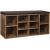 VASAGLE Banca pentru hol cu suport pentru pantofi, 10 compartimente, cu perna, 104x48x30cm, maro rustic Household NewTrend