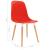 Scaune de dining 6 pcs Roșu 47 x 50.5 x 83 cm GartenMobel Dekor