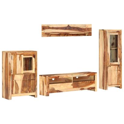 Set de unități TV cu sertar Maro 120 x 30 x 39 cm lemn GartenMobel Dekor