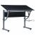 Masă de desen Negru 110 x 60 x 87 cm PAL GartenMobel Dekor