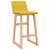 Scaune de bar, 2 buc., galben muștar, material textil GartenMobel Dekor