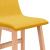 Scaune de bar, 2 buc., galben muștar, material textil GartenMobel Dekor