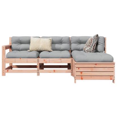 Set canapele de grădină, 4 piese, lemn masiv brad douglas GartenMobel Dekor