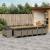 Set mobilier de grădină cu perne, 17 piese, gri, poliratan GartenMobel Dekor