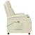 Fotoliu de masaj, alb crem, piele ecologică GartenMobel Dekor