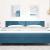 Tăblie cap cu headboard Albastru închis 180 cm Catifea GartenMobel Dekor