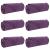 Pături de aruncat 6 pcs Violet 200 x 150 cm Molton GartenMobel Dekor