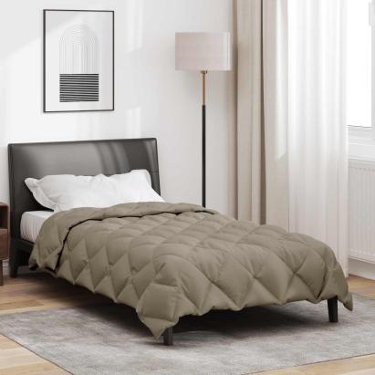 Duvet de iarnă Gri deschis 200 x 135 cm Microfibră GartenMobel Dekor