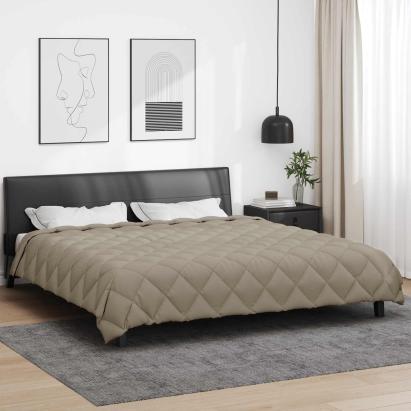 Duvet de iarnă Gri deschis 240 x 260 cm Microfibră GartenMobel Dekor