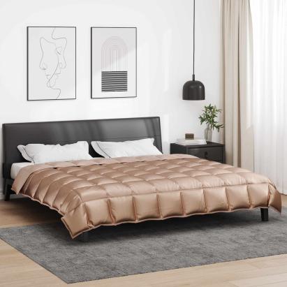 Duvet de iarnă Auriu 200 x 200 cm Satin și Microfibra GartenMobel Dekor