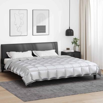 Duvet de iarnă Argintiu 220 x 240 cm Satin și Microfibra GartenMobel Dekor
