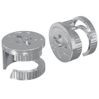 Șuruburi cu încuietoare tip cam 2 pcs Argintiu 15 x 11,5 mm GartenMobel Dekor
