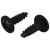 Cuie Auto-filetante 2 pcs Negru 3,5 x 12 mm Fier GartenMobel Dekor