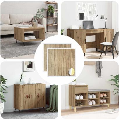 Copertă autocolantă pentru șuruburi 2 pcs Stejar Artizanal GartenMobel Dekor