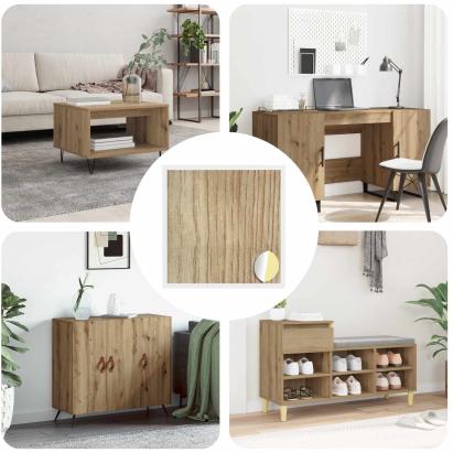 Copertă autocolantă pentru șuruburi 12 pcs Stejar Artizanal GartenMobel Dekor