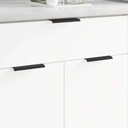 Mânere 2 pcs Negru 120 x 39.6 x 17 mm Aluminiu GartenMobel Dekor