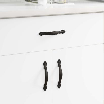 Mânere 968 pcs Negru Aliaj de zinc GartenMobel Dekor