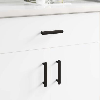 Mâner pentru Dulap 474 pcs Negru 121 x 16.6 x 28.3 mm Fier GartenMobel Dekor