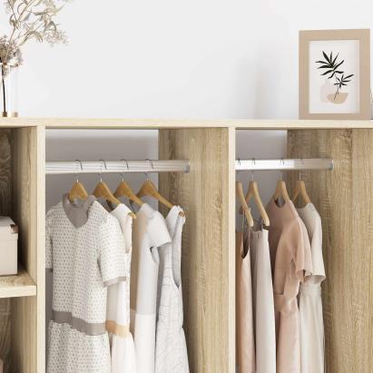 Șină pentru dressing 12 pcs Argintiu 764 x 15 x 29 mm GartenMobel Dekor