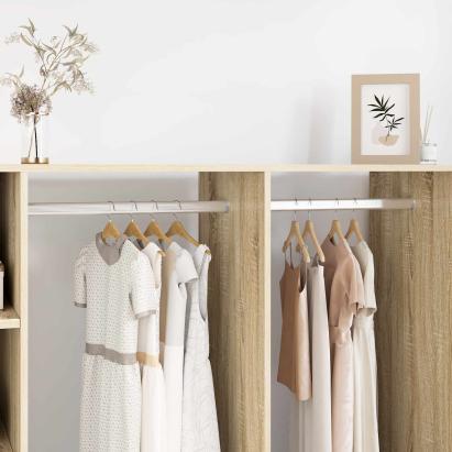 Șină pentru dressing 12 pcs Argintiu 764 x 15 x 29 mm GartenMobel Dekor