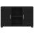 Bufet cu raft cu ușă Negru 88,5 x 30,5 x 55,5 cm Lemn compozit GartenMobel Dekor