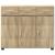 Bufet cu raft Stejar Sonoma 88,5 x 30,5 x 73 cm Lemn compozit GartenMobel Dekor