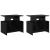 Support TV 2 pcs Stejar Negru 50 x 35 x 45 cm Lemn compozit GartenMobel Dekor