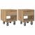 Noptieră 2 pcs Stejar Artizanal 40,5 x 40 x 48 cm Lemn compozit GartenMobel Dekor