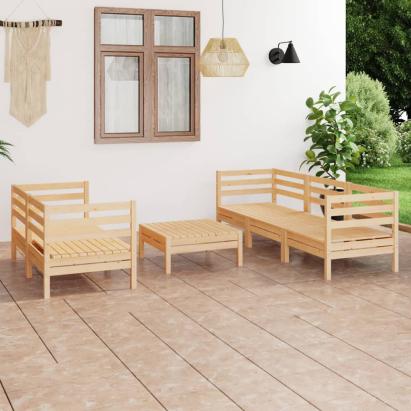 Set mobilier de grădină, 6 piese, lemn masiv de pin GartenMobel Dekor
