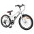 Bicicletă Montană 24 Inci 6-Speed pentru 8-12 ani Alb GartenMobel Dekor