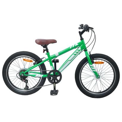 Bicicletă Montană 24 Inci 6-Speed pentru 8-12 ani Verde GartenMobel Dekor
