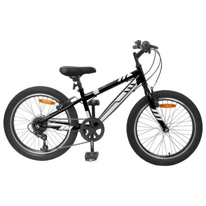 Bicicletă Montană 24 Inci 6-Speed pentru 8-12 ani Negru GartenMobel Dekor