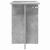 Masă laterală Gri din beton 35 x 40 x 55 cm Lemn compozit GartenMobel Dekor
