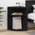 Masă laterală Negru 39,7 x 39,7 x 60 cm Lemn compozit GartenMobel Dekor