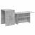 Masă de consolă Gri din beton 80 x 50 x 225 cm Lemn compozit GartenMobel Dekor