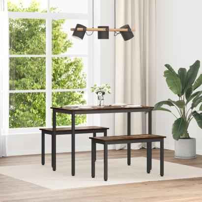 bancă Stejar fumuriu 80 x 35 x 45 cm Lemn compozit GartenMobel Dekor