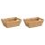 Coșuri de depozitare 2 pcs natural 38 x 28 x 15 cm GartenMobel Dekor