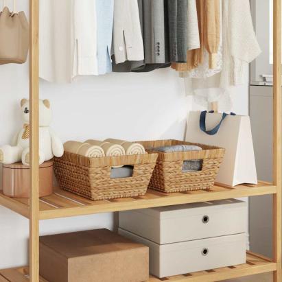 Coșuri de depozitare 2 pcs natural 38 x 28 x 15 cm GartenMobel Dekor