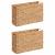 Coșuri pentru reviste 2 pcs natural 39 x 14 x 25 cm GartenMobel Dekor