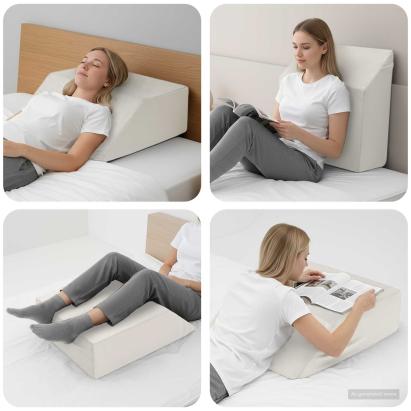 Pillow pentru Picioare Simplu Alb GartenMobel Dekor