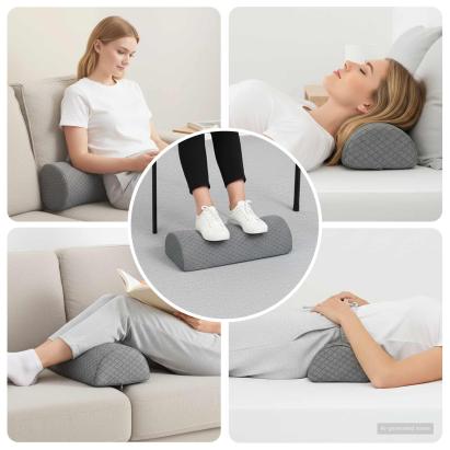 Perna pentru Picioare Geometric Gri GartenMobel Dekor